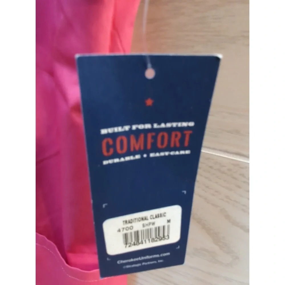 Chreokee dark pink scrubs top pants set women M Medium w/tags cargo pants w/MARK